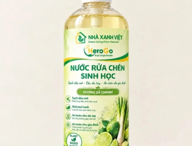 Nước Rửa Chén Sinh Học Sả Chanh Herogo – Giải Pháp Làm Sạch An Toàn Cho Gian Bếp Hiện Đại