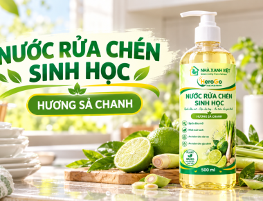 Nước Rửa Chén Sinh Học Sả Chanh HeroGo Tại Đà Nẵng – Hỗ Trợ Làm Sạch Dầu Mỡ, Thơm Mát Gian Bếp