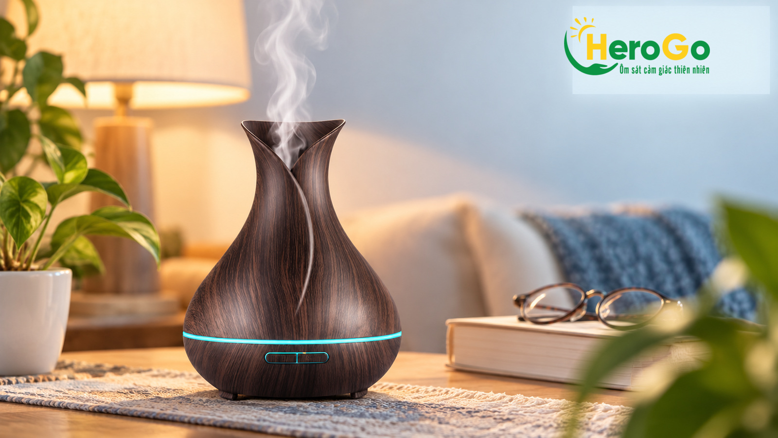 Máy Hoa Tulip với vòng sáng tạo điểm nhấn cho góc đọc sách