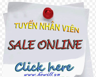 TUYỂN NHÂN VIÊN BÁN HÀNG ONLINE(Toàn thời gian hoặc bán thời gian)