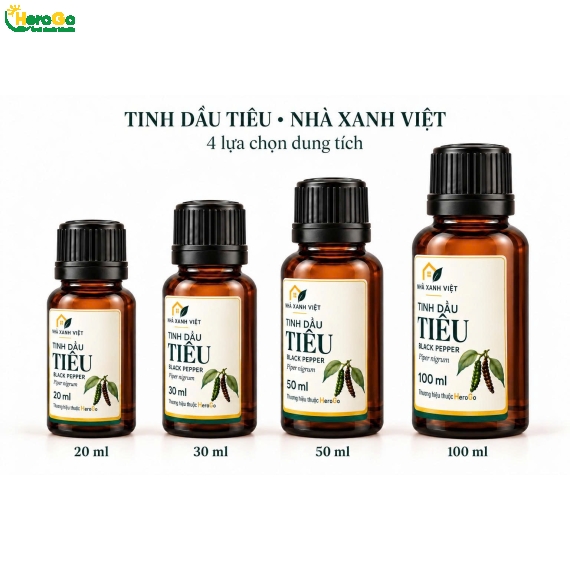 Tinh Dầu Tiêu Black Pepper Nhà Xanh Việt – Hương Gia Vị Cho Không Gian Sống