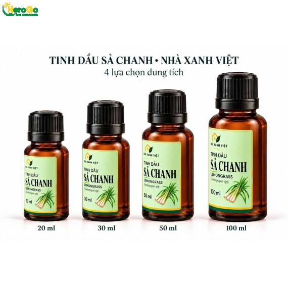 Tinh Dầu Sả Chanh Lemongrass Nhà Xanh Việt – Hương Thảo Mộc Cho Không Gian Sống